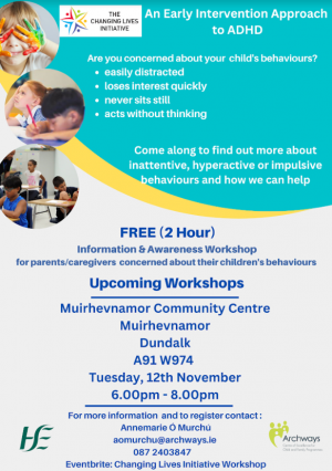 Free Parent ADHD Information and Awareness Workshop