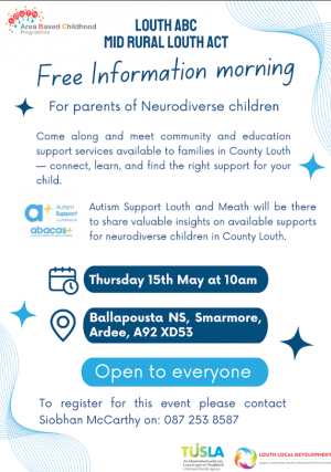 Free information morning  - for Parents of Neurodiverse children